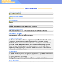 Projeto de Extensão II Análise e Desenvolvimento de Sistemas