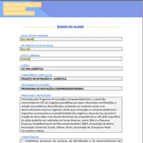 Projeto de Extensão II Logística