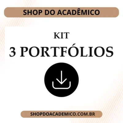 Kit com 3 Portfólios Editáveis