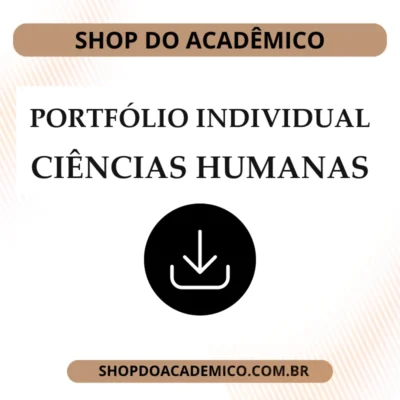 Portfólio Individual Práticas pedagógicas em Ciências Humanas e sociais aplicas itinerários formativos