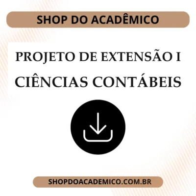 Projeto de extensão I Ciências Contábeis