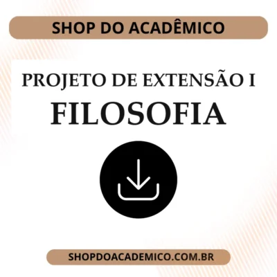 Projeto de Extensão I Filosofia