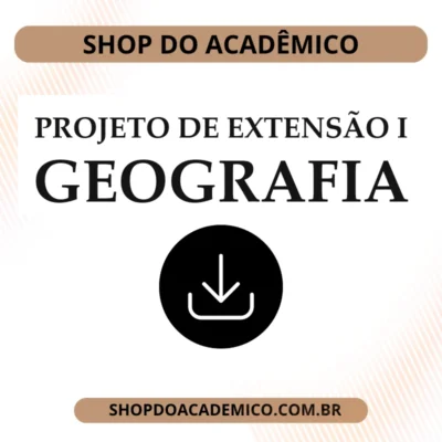 Projeto de extensão I Geografia