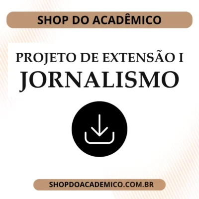 Projeto de Extensão I Jornalismo