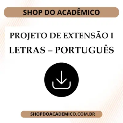 Projeto de Extensão I Letras - Português
