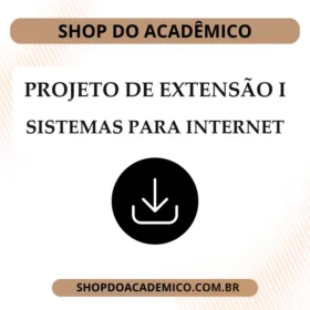 Projeto de Extensão I Sistemas Para Internet