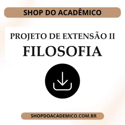 Projeto de Extensão II Filosofia