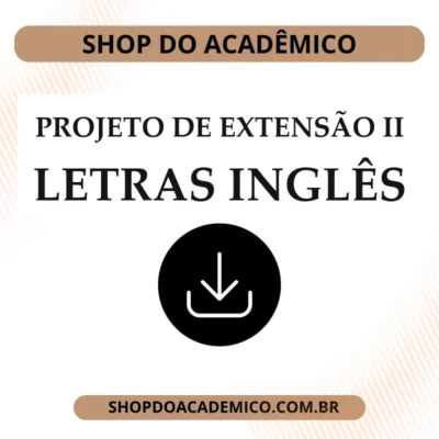 Projeto de Extensão II Letras Inglês