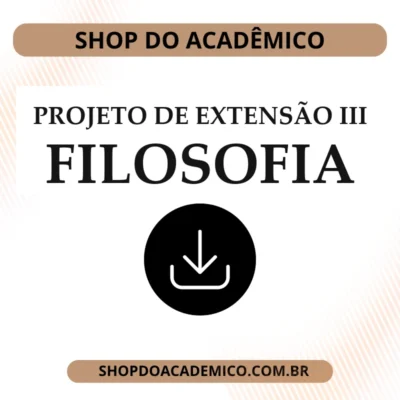 Projeto de Extensão III Filosofia