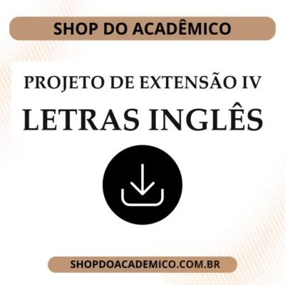 Projeto de Extensão IV Letras Inglês